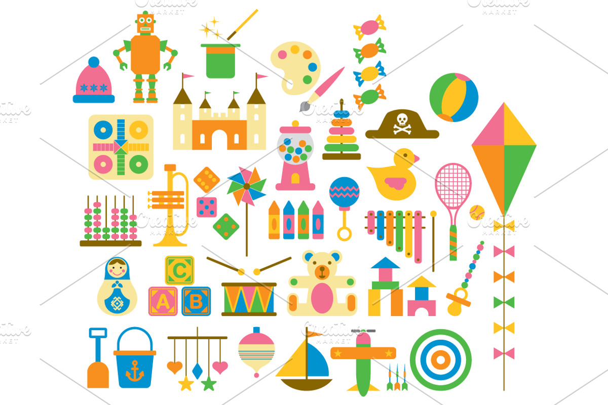 TOYS & GAMES vector icons clipart, an Icon by beguima (Photo 2 of 3)