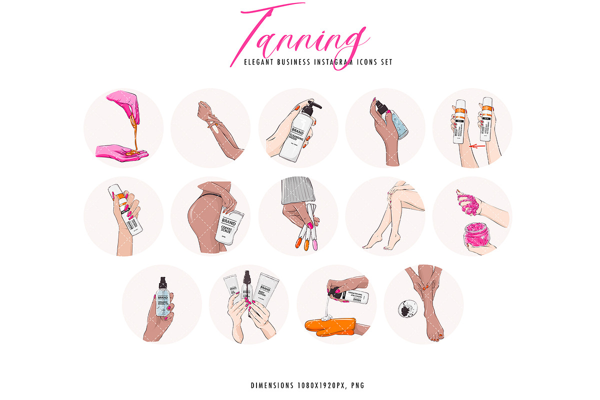 Tanning clipart self tan lotion, a Healthcare Illustration by Milatoo (Photo 2 of 4)