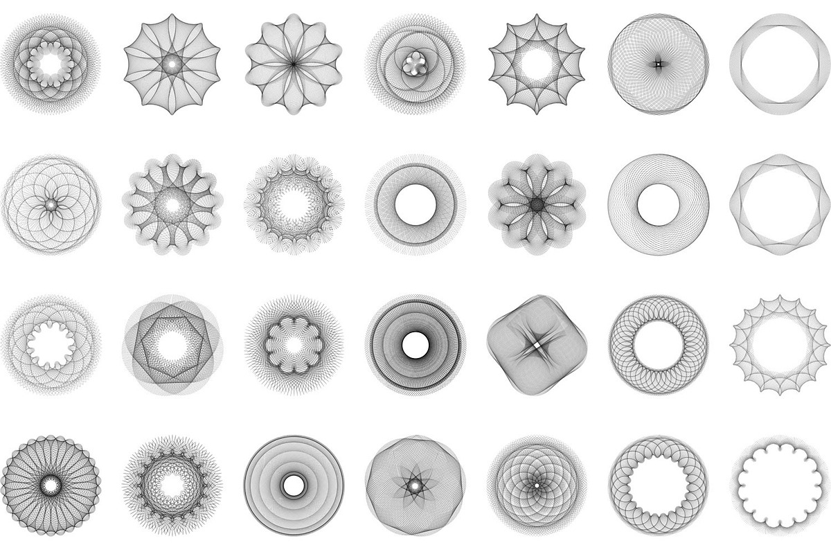 49 Spirograph   Elements, an Object Graphic by Kseniya-Omega (Photo 2 of 6)