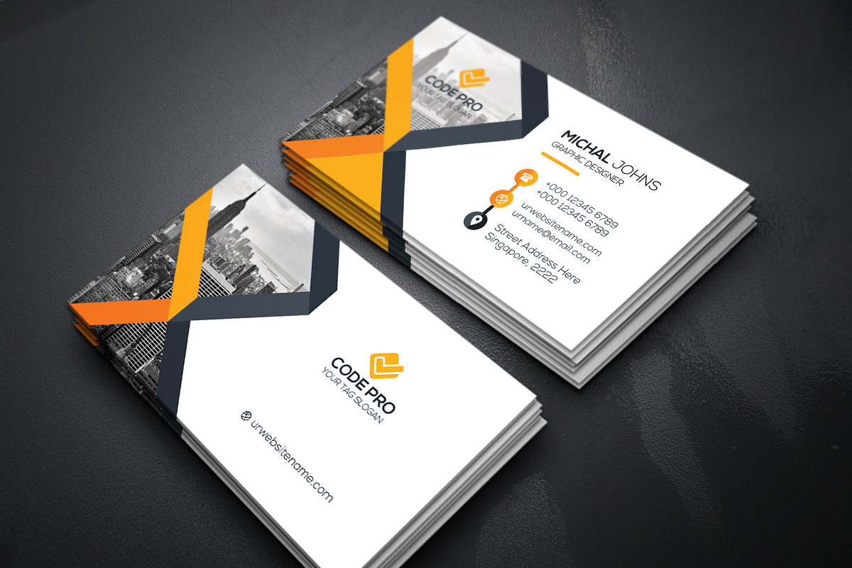 Business Cards 2 in 1, a Business Card Template by Genereux Art (Photo 7 of 8)