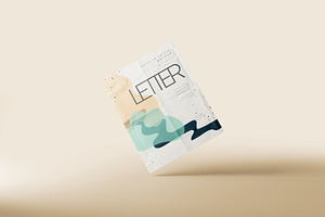 Letter Size Flyer Or Poster Mockup