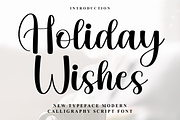 Holiday Wishes, a Handwritten Font by InermediaSTUDIO (Thumbnail 1 of 8)