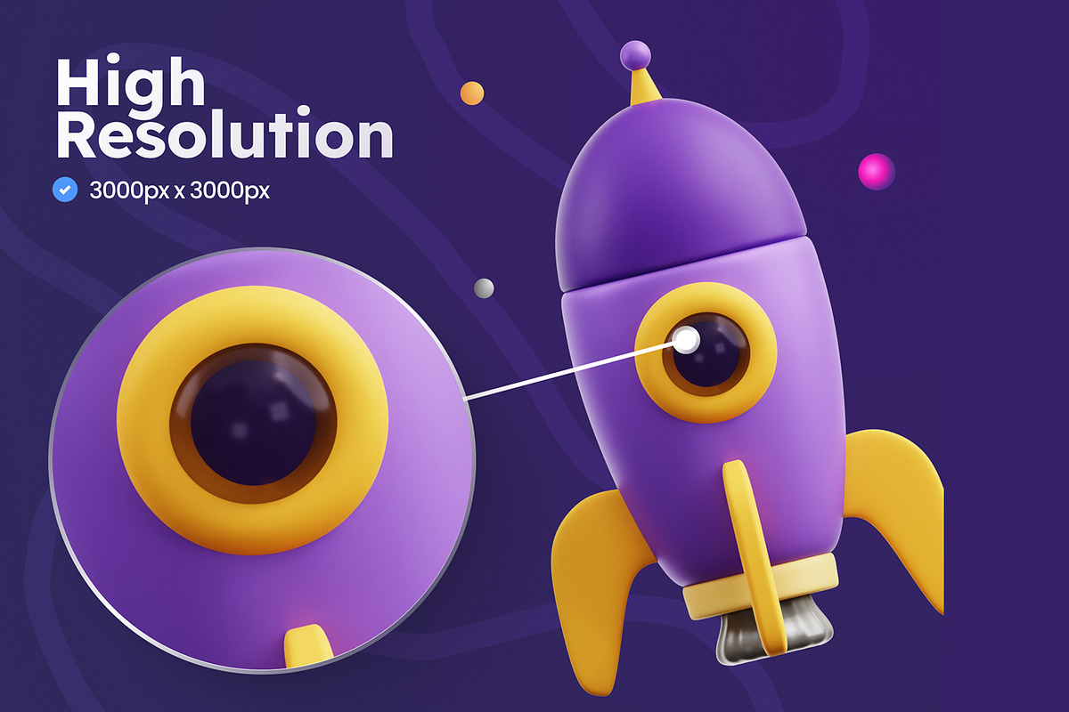 Space 3D Icons, an Object 3D Model by Rakata Studio (Photo 3 of 7)