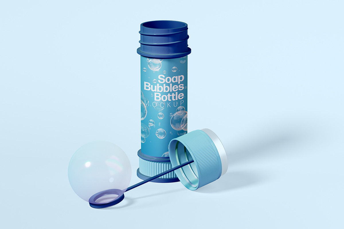 Soap Bubble Bottle Mockup Set, a Product Mockup by McLittle Stock (Photo 2 of 6)