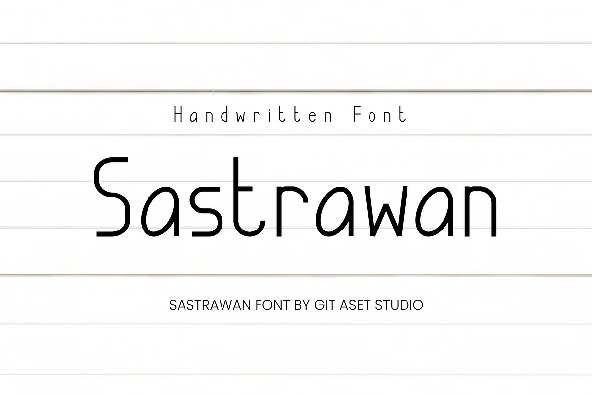 Sastrawan Handwritten Font, a Handwritten Font by gitasetstudio (Photo 1 of 6)