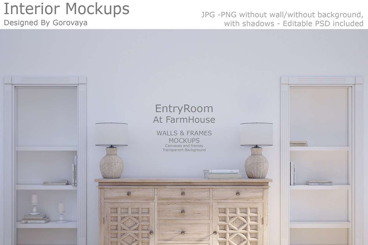 Interior Mockup, Farmhouse Mudroom, a Household Mockup by Designed By Gorovaya (Photo 1 of 6)