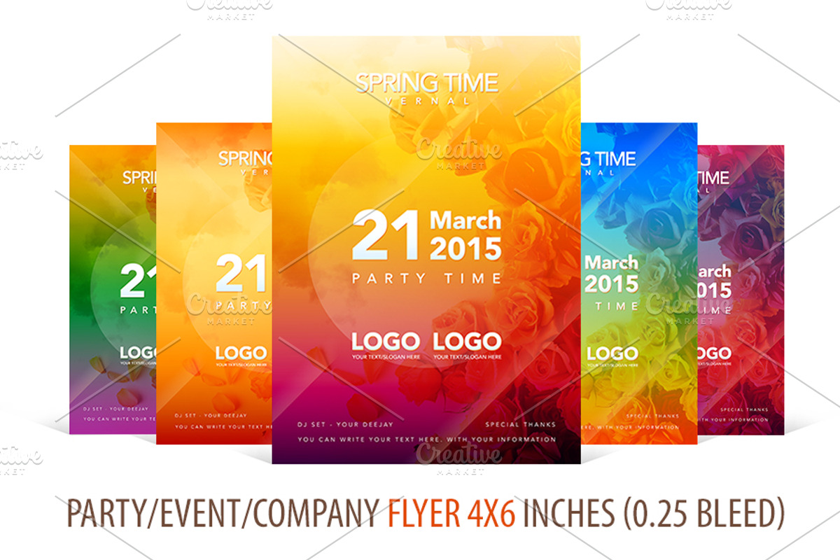 Party Flyer | Spring Time, a Flyer Template by Manudesign