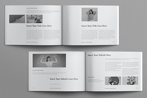 Book Title Layout Design Landscape