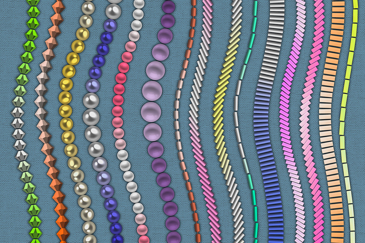 Beads Brushes for Procreate, a Brush Add-On by Hanna Inaiáh (Photo 8 of 12)