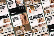 Gliwings - Beauty Landing Page, a Landing Page Template by SLAB! Design (Thumbnail 5 of 5)