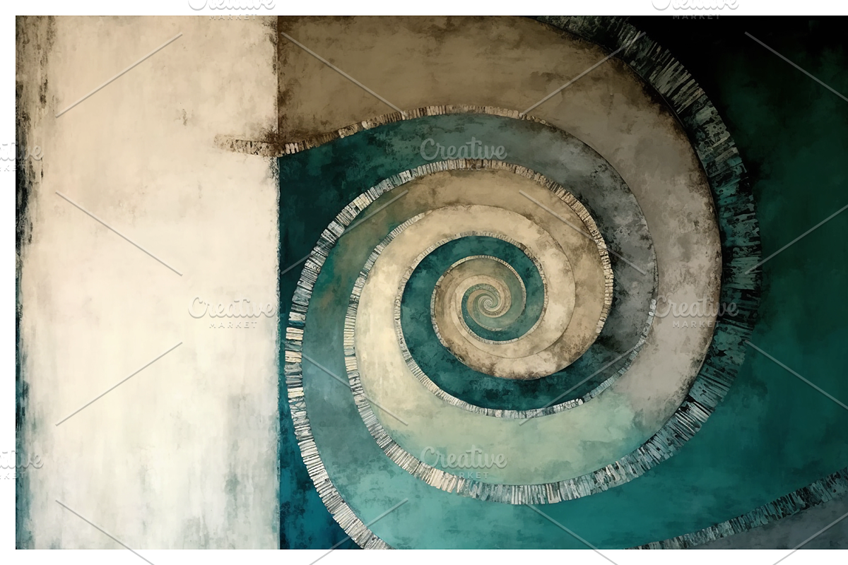 Baal Collection · Blue Spiral, a Texture Illustration by milatovar (Photo 7 of 16)