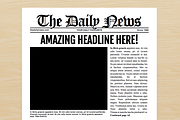 7 Newspaper Style Templates, a Flyer Template by Newspaper Templates (Thumbnail 9 of 9)