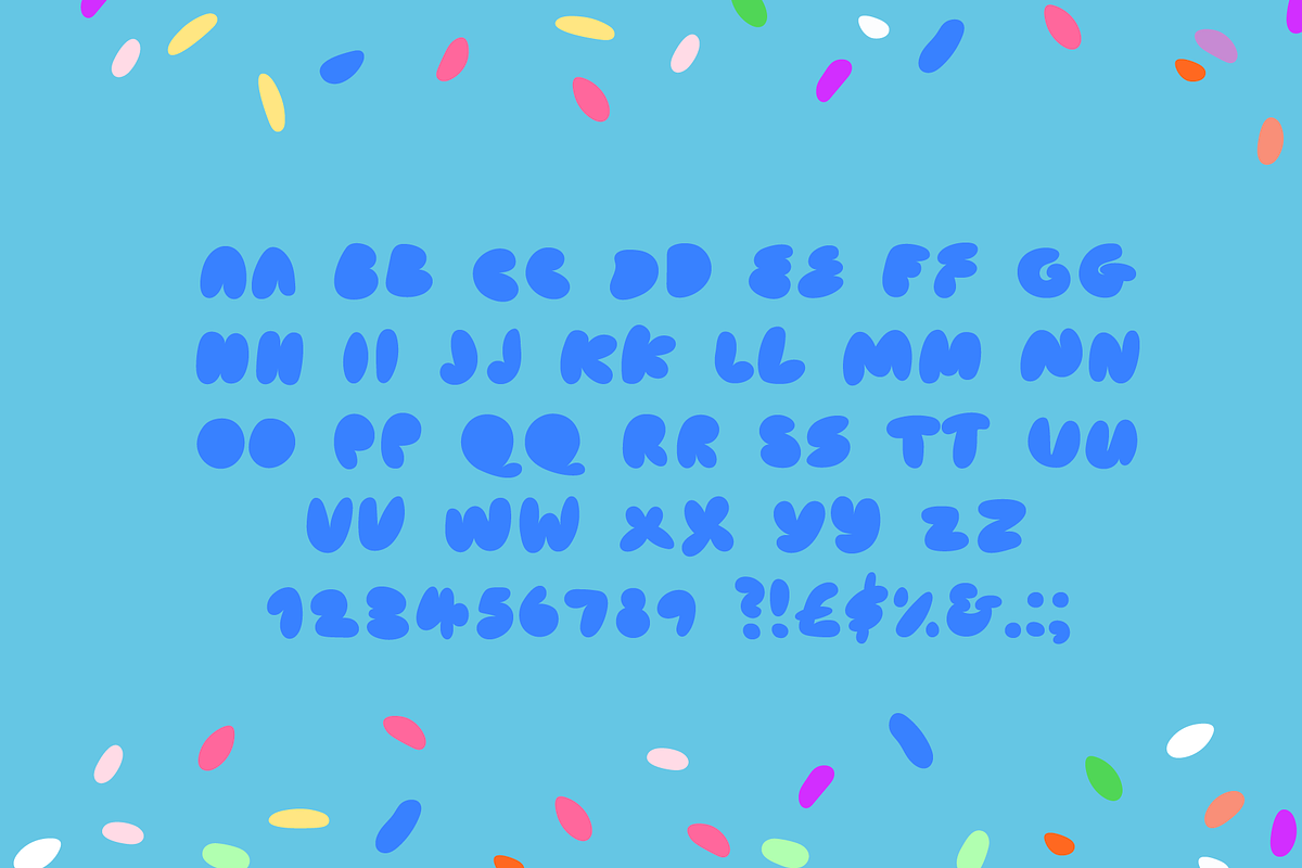 Cake Bake Bubble Font, a Font by Colt Type Co (Photo 4 of 6)