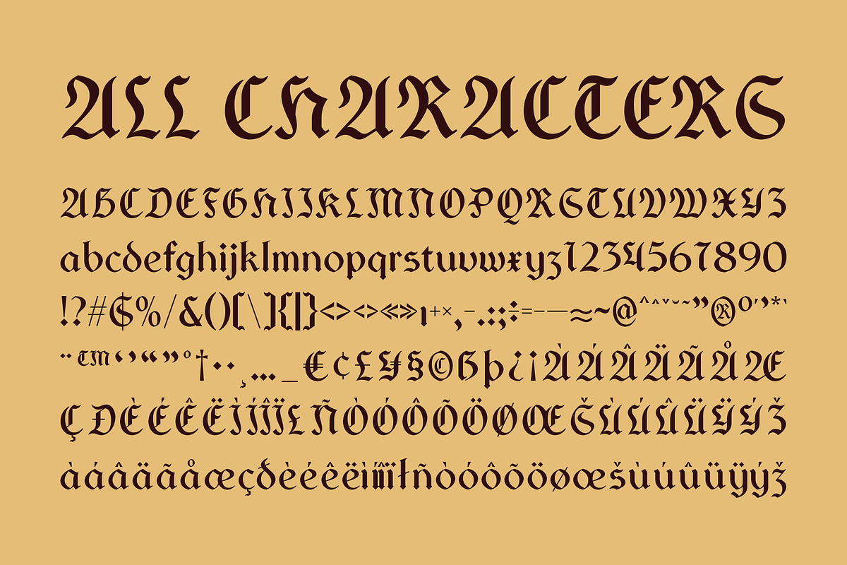 CS Pierson – Gothic Font, a Blackletter Font by Craft Supply Co. (Photo 8 of 8)