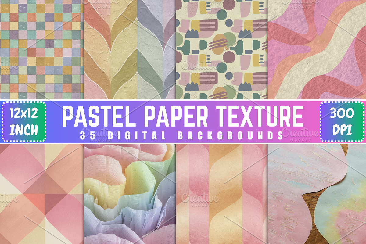 Pastel Paper Texture Backgrounds, a Background Photo by Ink Gallery (Photo 1 of 2)