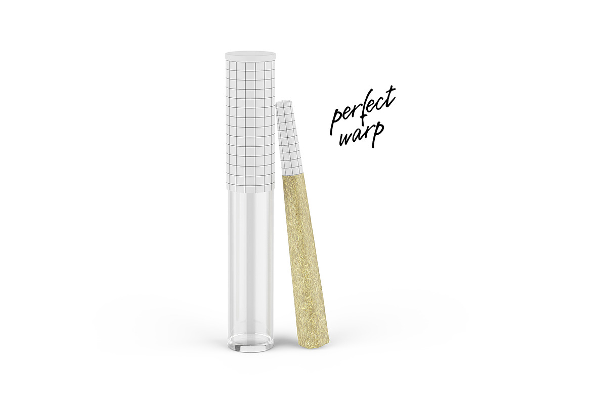 Weed Joint Pre-Roll Packaging Mockup, a Product Mockup by easymock 2 (Photo 5 of 9)