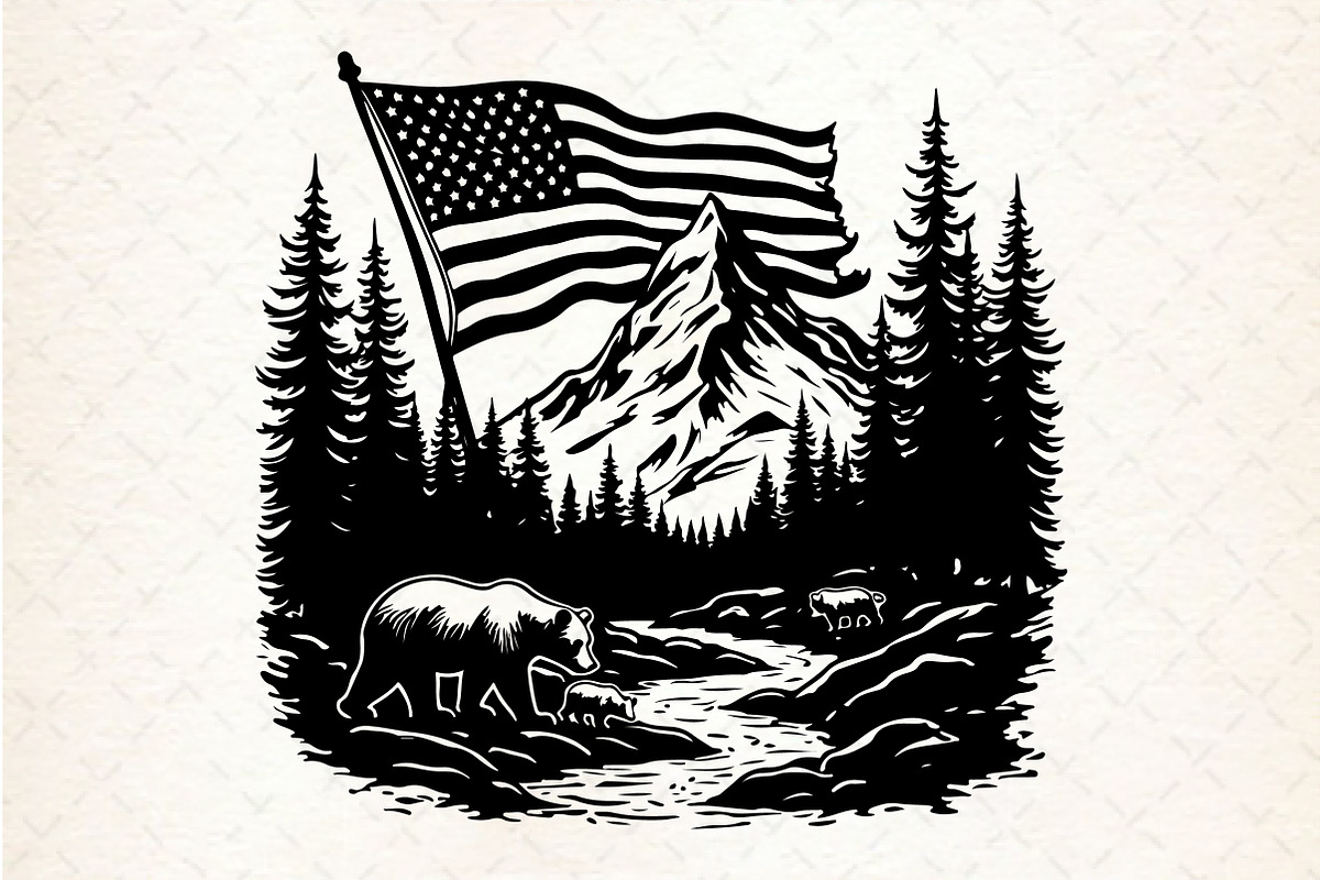 Mountain SVG, Mama Bear SVG  You w, an Illustration by Rose Art (Photo 6 of 7)