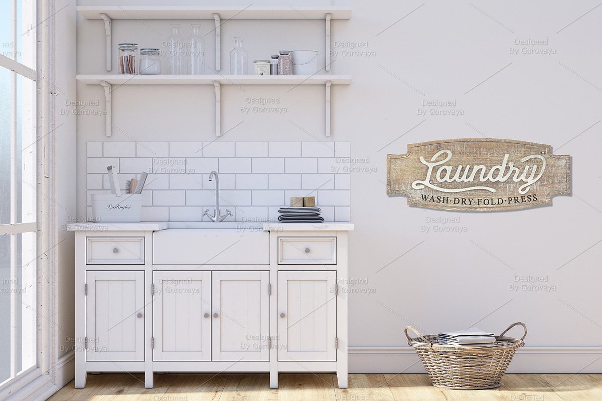Interior Mockup, Laundry Mockup, a Product Mockup by Designed By Gorovaya (Photo 6 of 7)