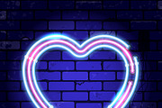 Valentines Day Neon Signboards, a Decorative Illustration by TAlex (Thumbnail 3 of 6)