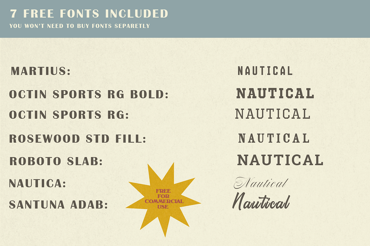 Vintage Nautical Logo Pack, a Branding & Logo Template by Golden Vision Studio (Photo 3 of 8)