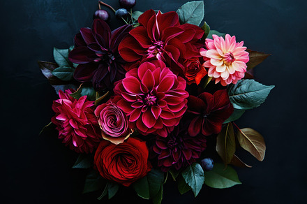 Colorful mixed flower bouquet, a Photo by Beautiful things