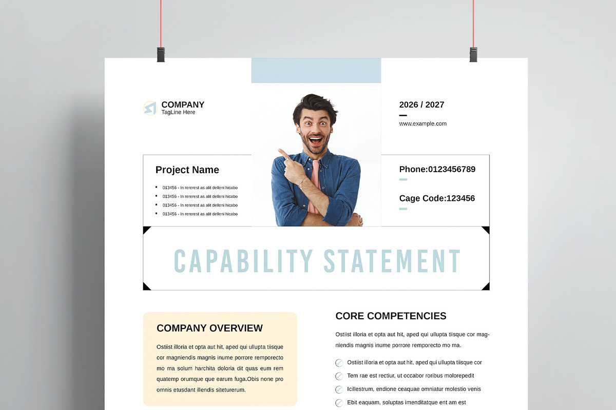 Capability Statement Template Layout