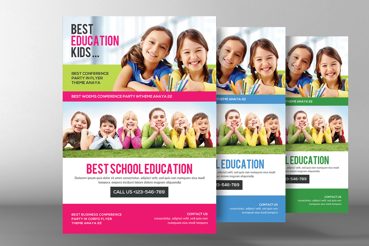 School Education Flyer, a Flyer Template by graphicforest (Photo 2 of 3)