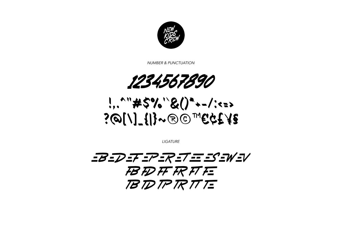 New Kids Crew - Graffiti Type, a Font by ikiiko (Photo 7 of 8)