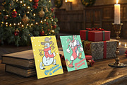 Retro groovy Christmas characters, an Illustration by Anastasiya Klempach (Thumbnail 6 of 6)
