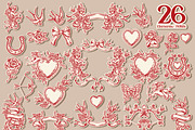 Romantic Tattoo, a Pattern Graphic by MSNTY STUDIOX (Thumbnail 6 of 24)
