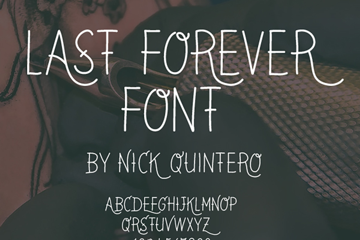 Last Forever Tattoo Font