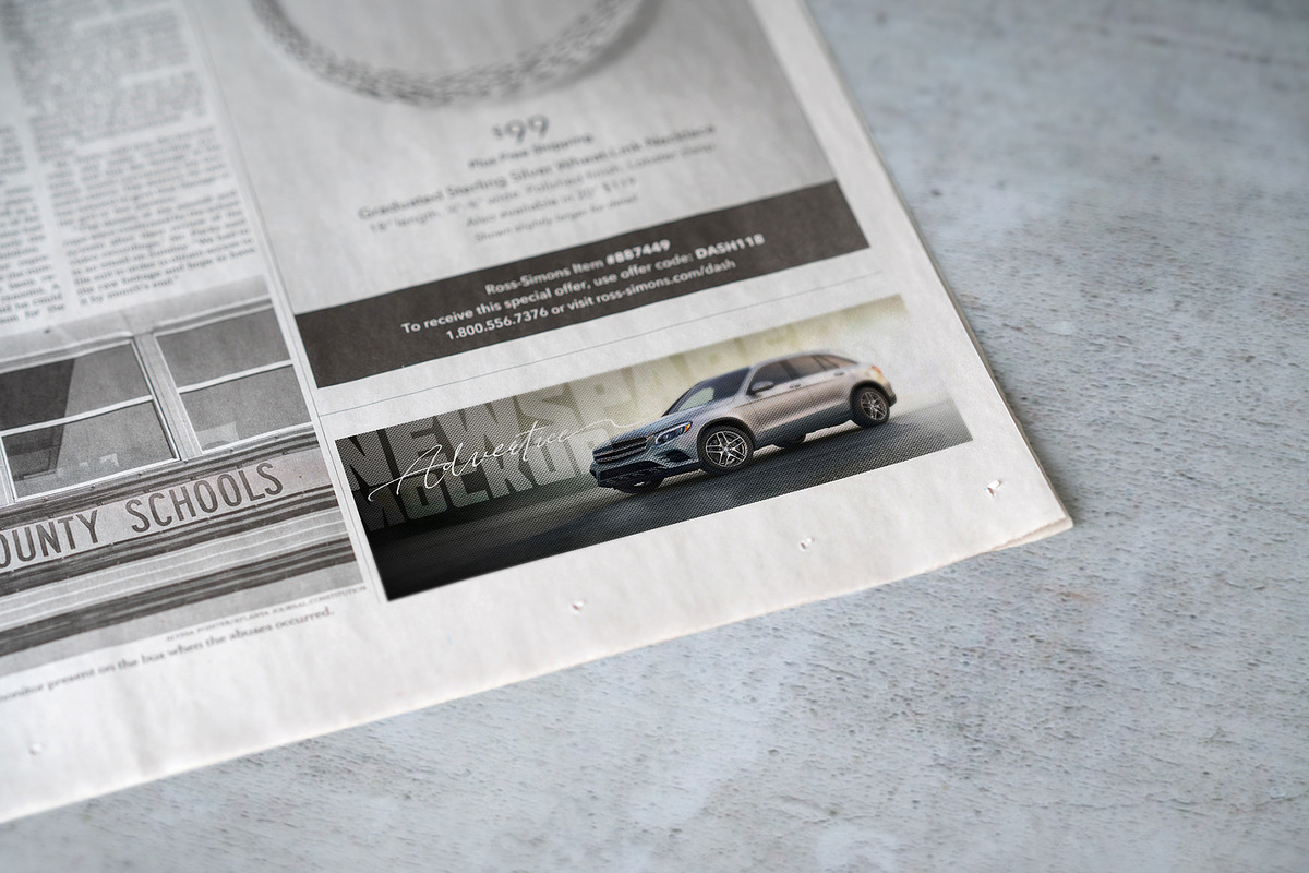 Newspaper Advertise Mockup v4, a Print Template by 2dsight (Photo 2 of 8)