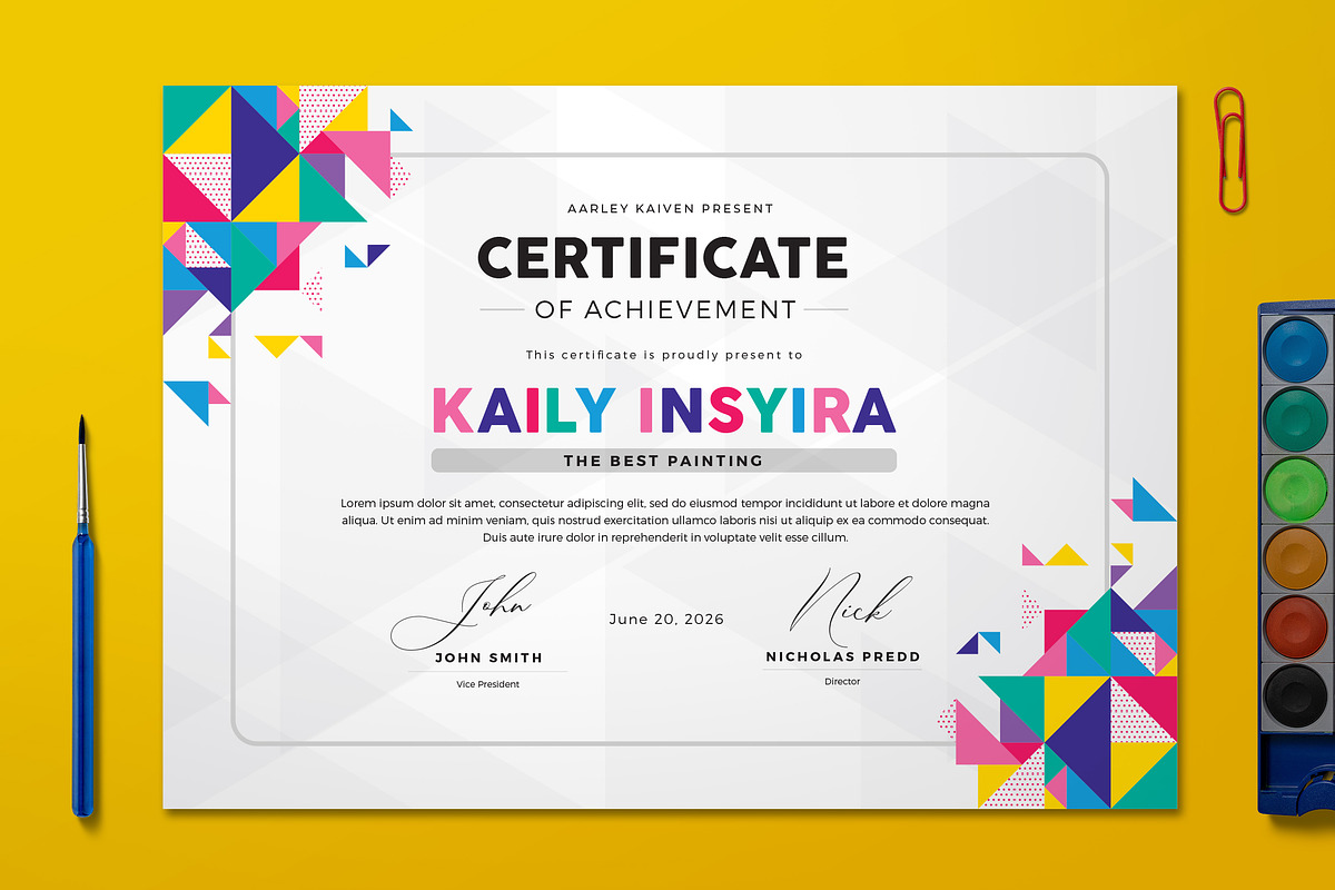 Creative Certificate