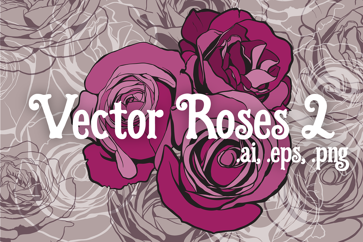 Vector Roses 2, an Object Graphic by Ferntale Art & Design (Photo 1 of 5)