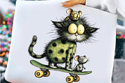 Quirky Cats Friendship Clipart, an Illustration by Craft Nest (Thumbnail 6 of 10)