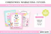 Pastel Christmas Marketing Flyers, a Flyer Template by Sparkle & Speckle (Thumbnail 5 of 6)