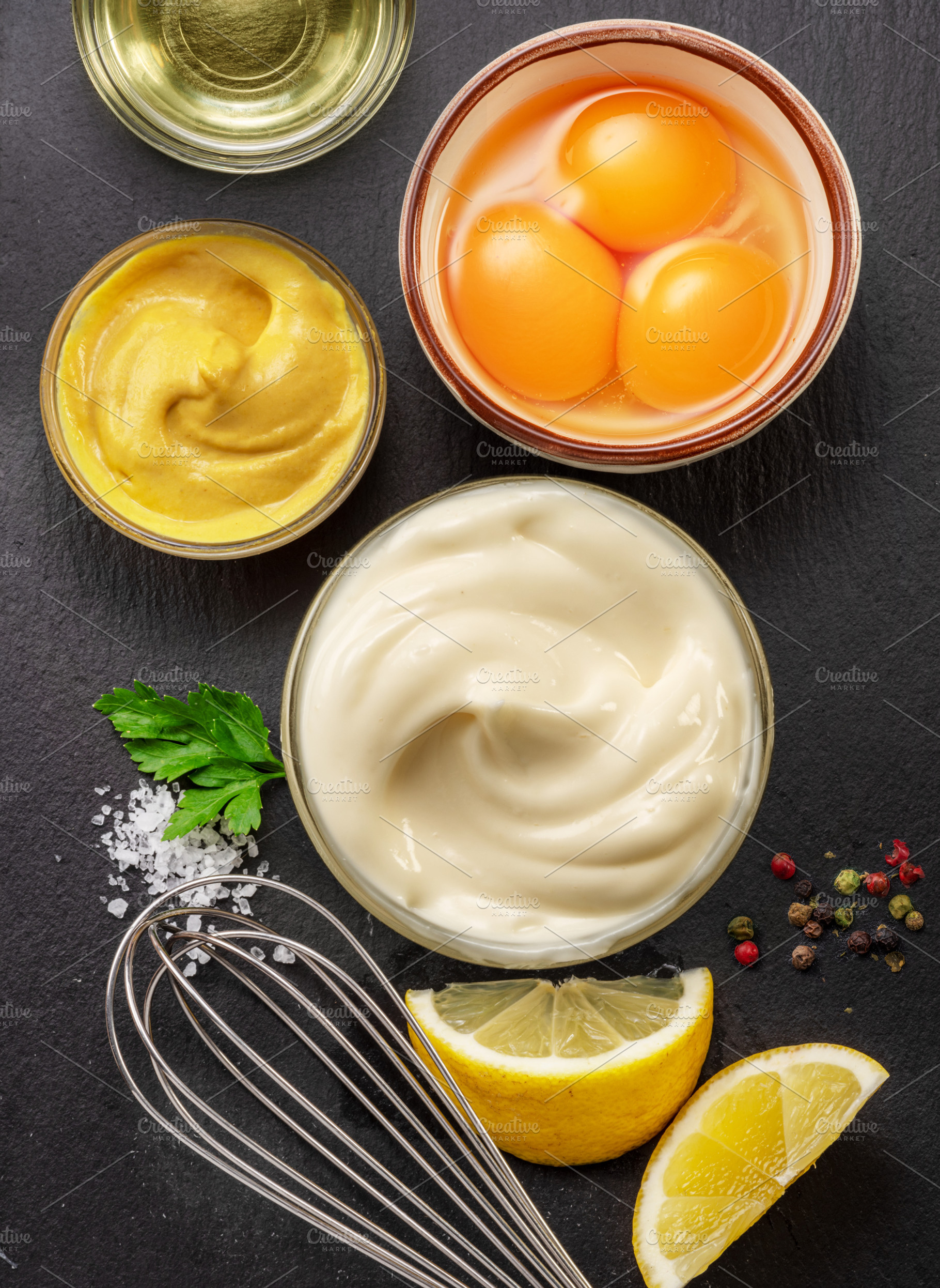 Homemade mayonnaise, a Food & Drink Photo by Volff