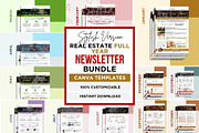 Real Estate Full Year Newsletters, a Flyer Template by CreativeVinesStore (Thumbnail 1 of 8)