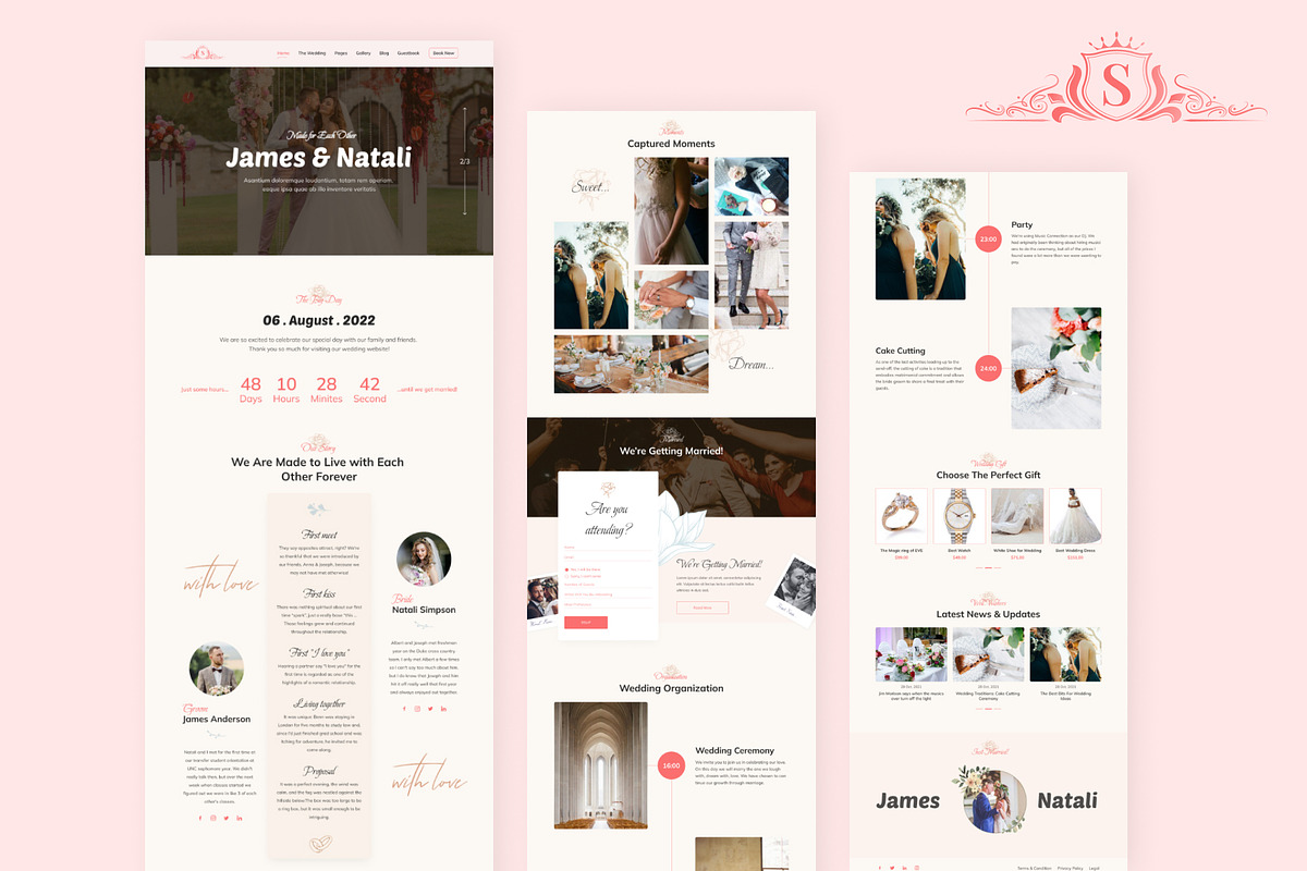 Wedding And Couple Landing Page, a Landing Page Template by skshihabulislam (Photo 4 of 4)