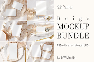 Card Mockup Bundle Wedding