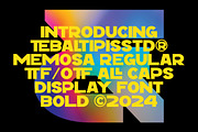 Memosa - All Caps Display Font, a Sans Serif Font by tebaltipislab (Thumbnail 4 of 14)
