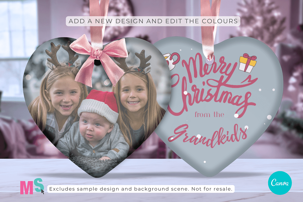 Heart Ceramic Ornament Canva Mockup, a Mockup by Mockup Scene (Photo 18 of 18)