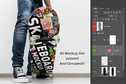 Skateboard Mockup #41, a Shirt Mockup by alexandeerco (Thumbnail 4 of 5)