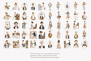romantic classical musicians clipart, a Decorative Illustration by Patishop Art (Thumbnail 10 of 11)