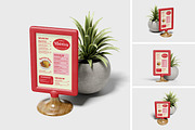 Table Menu Mockup, a Wearable Device Mockup by xavier_studio (Thumbnail 1 of 5)