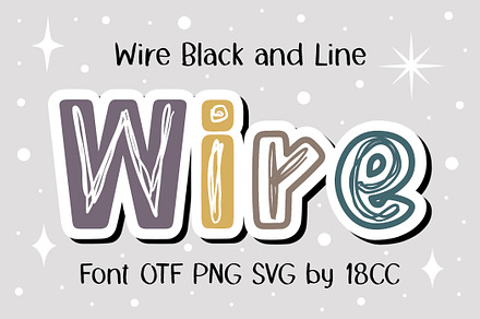 Wire OTF PNG SVG, a Symbol Font by DREAMs Soul G.