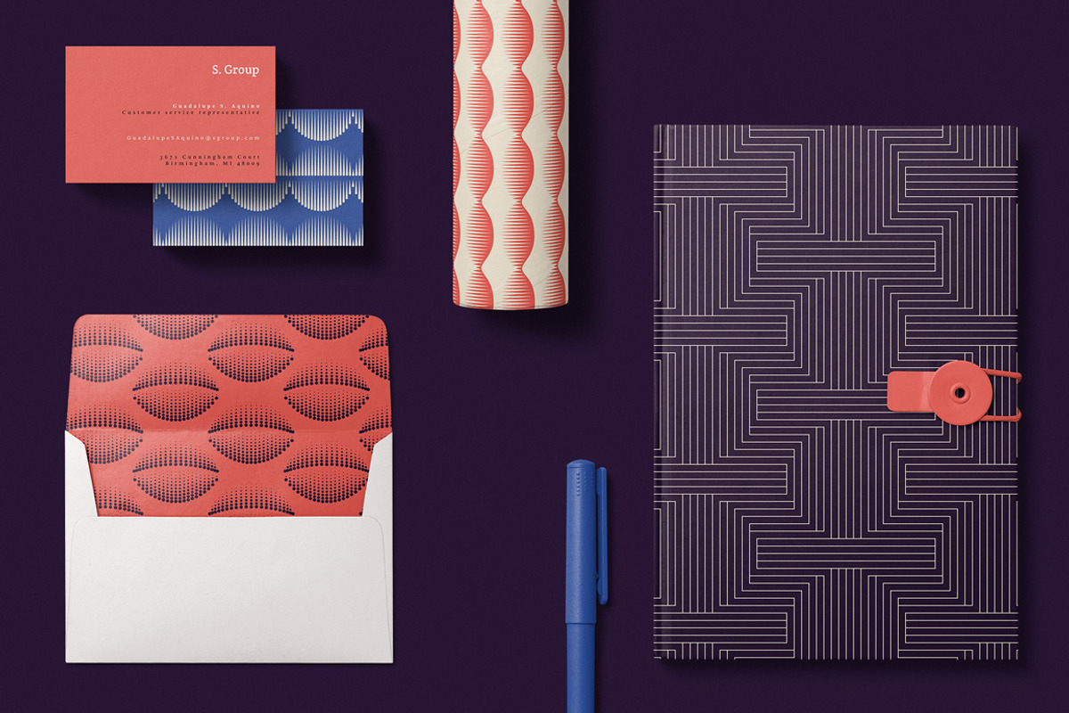 PATTERNS 7: 10 Geometric Patterns, a Pattern Graphic by kloroform