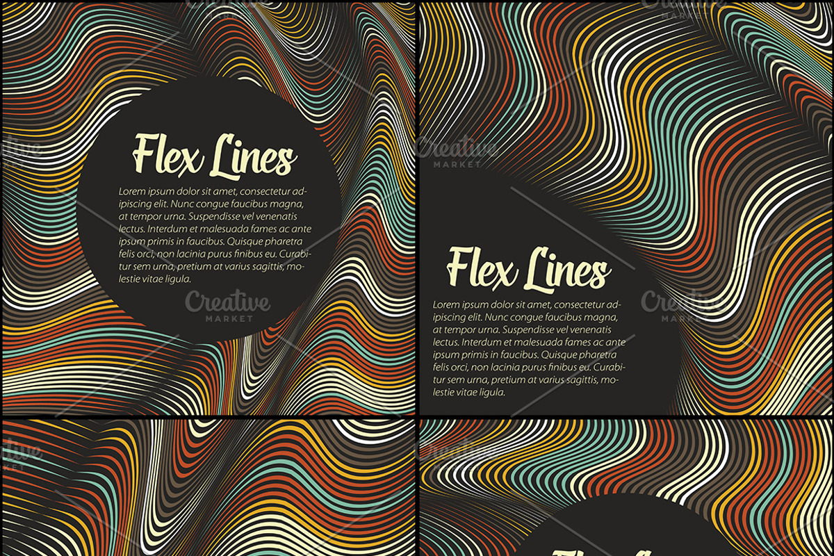 40 Flex Lines Backgrounds Part 2, a Texture Graphic by GarryKillian (Photo 3 of 5)