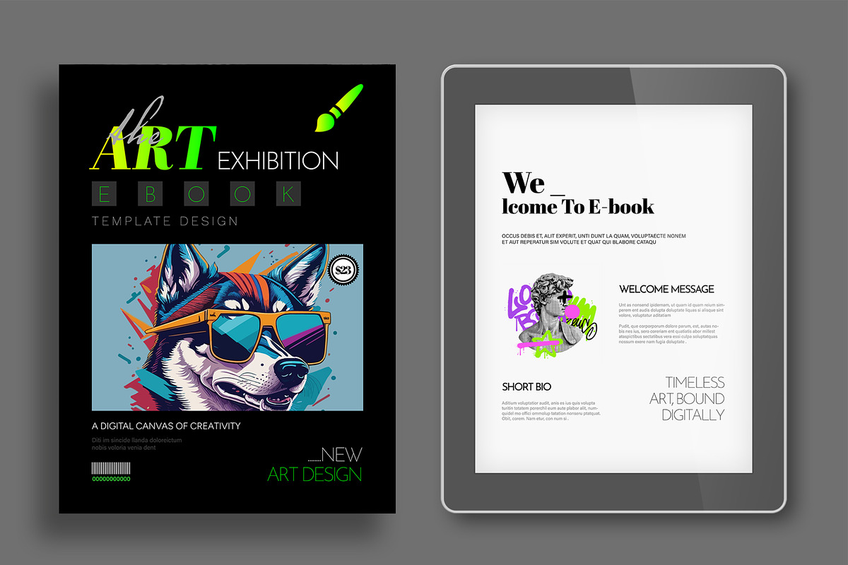 Art Gallery Exhibition E Book Design, an UI Kit Template by MightyDesign (Photo 2 of 10)