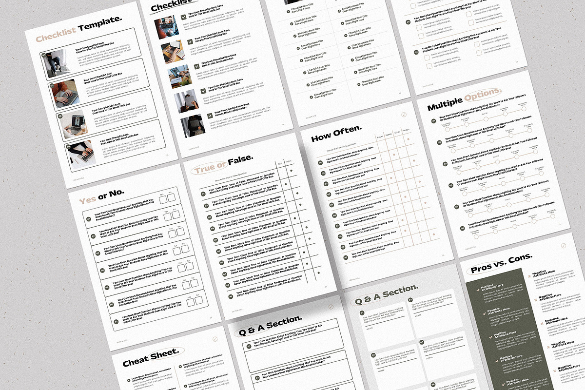 Premium Workbook Templates For Canva, a Marketing Template by AndrewPixel (Photo 5 of 12)